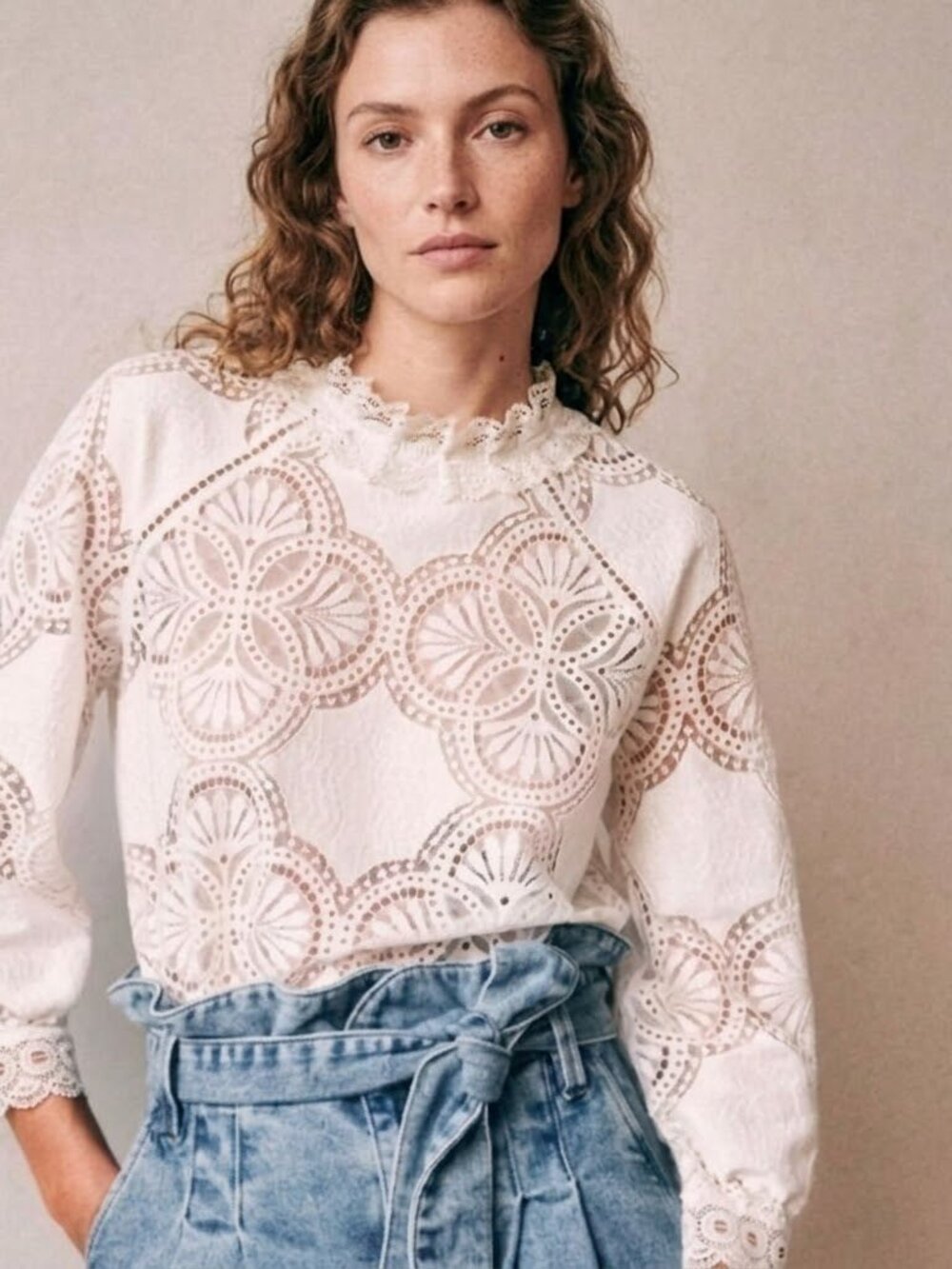 Sezane Bianca Top Blouse Sézane - Picture 1 of 16